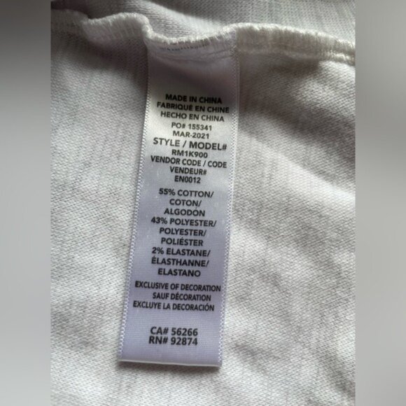 Splendid White Open Cardigan Sz Medium Cotton Polyester Elastane Blend Pockets - Picture 3 of 10